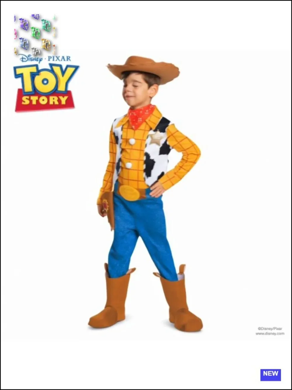 Woody Costume Kids Deluxe Toy Story 4 Cosplay Halloween Outfit Officially